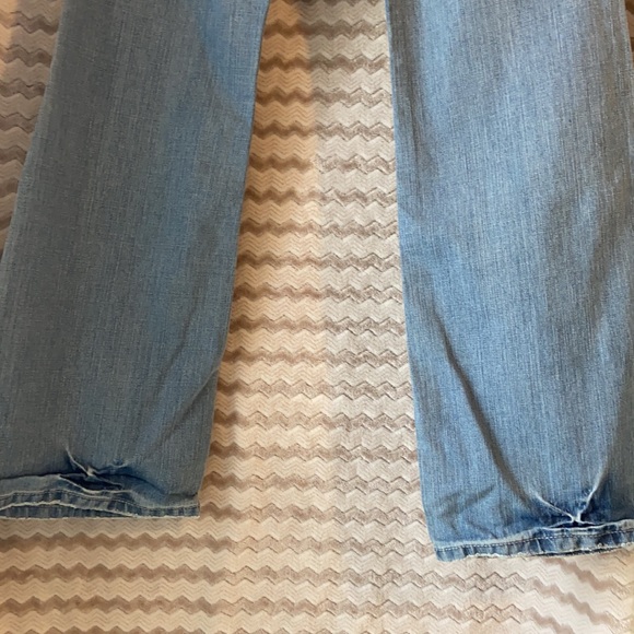 Aeropostale Blue Bootcut Distressed Jeans - Picture 7 of 10